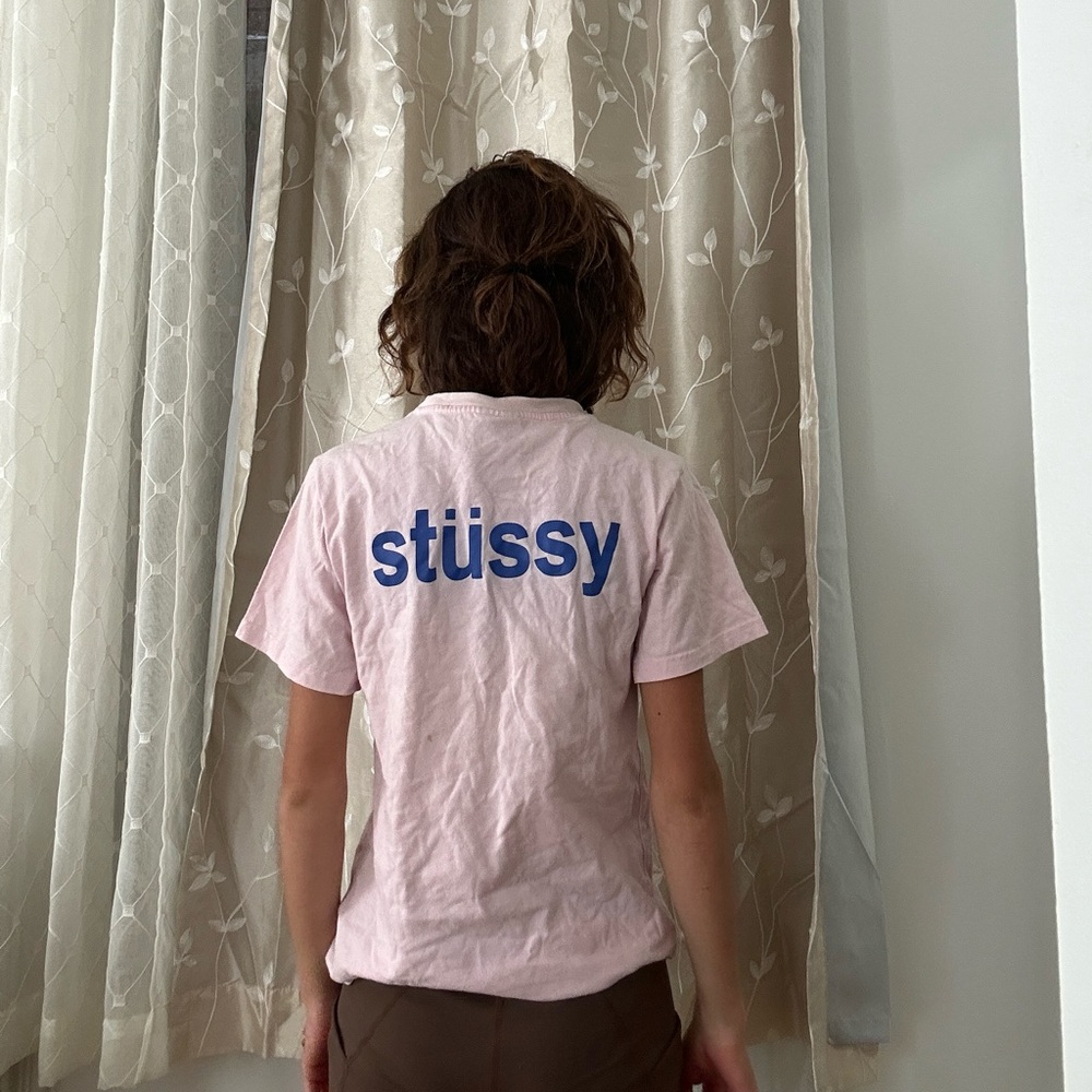 stussy pink shirt